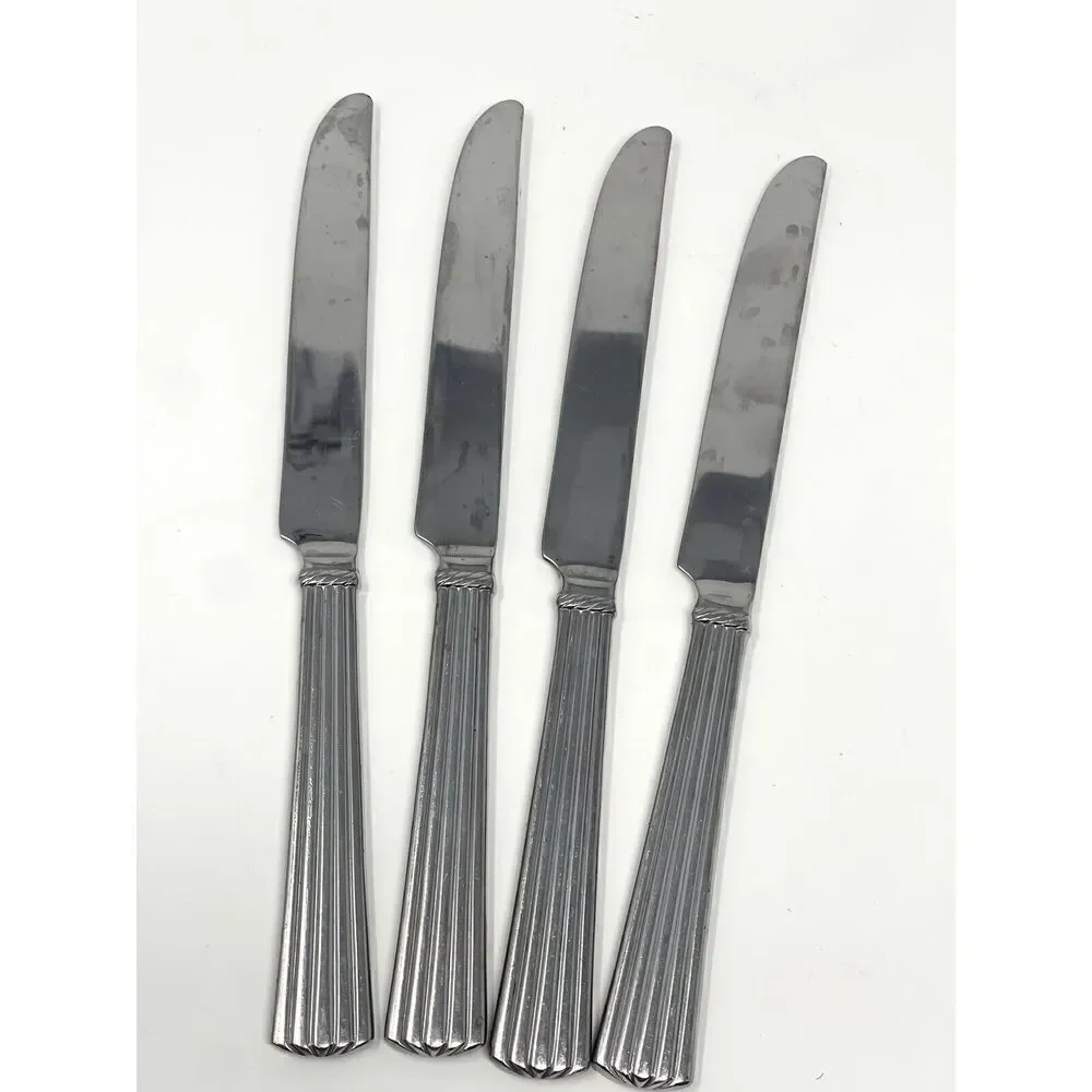 Reed & Barton TRINITY HALL Stainless Glossy Place Dinner Knives 9 5/8” Set Of 4